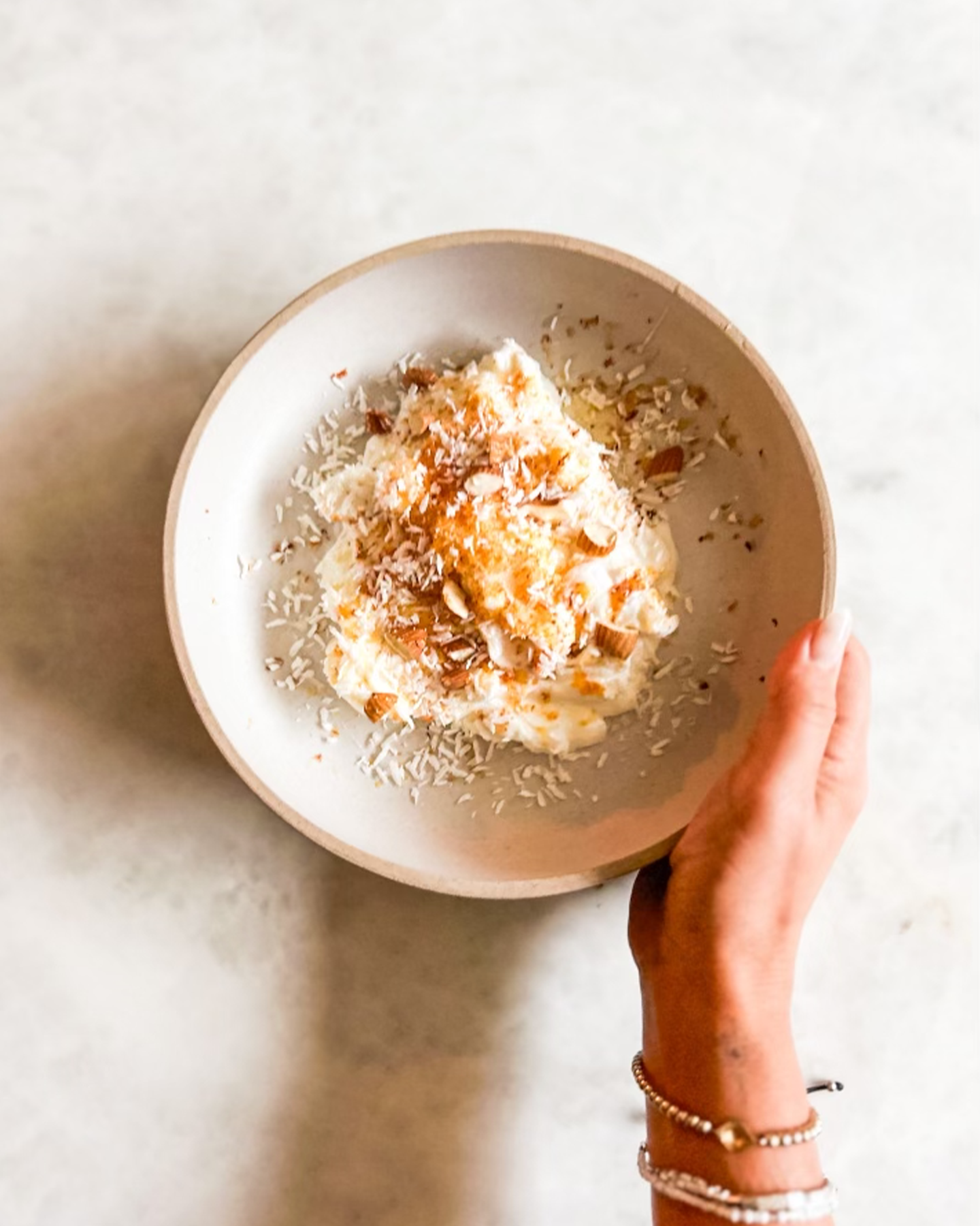 Peach Coconut Protein Bowl